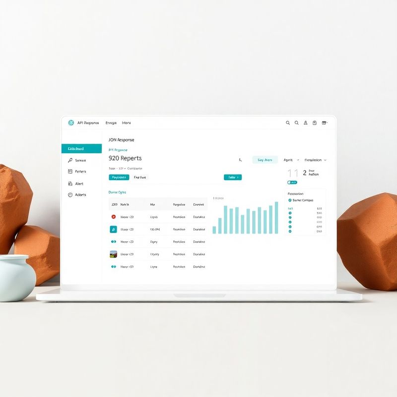 Homegardenq developer dashboard s JSON odgovorom i mrežom uređaja